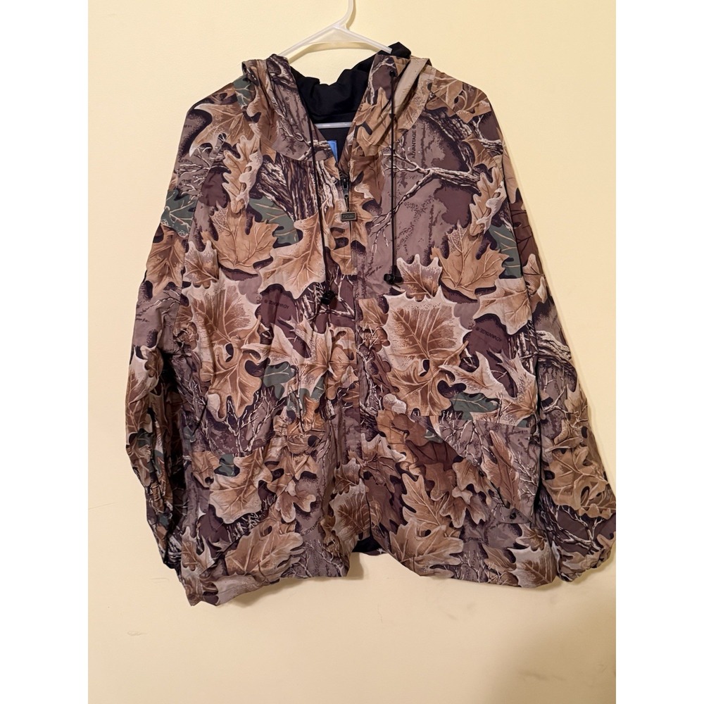 Vintage Walls Water‎ Pruf Camo Hunting Rain Coat Advantage Camo Size XXL